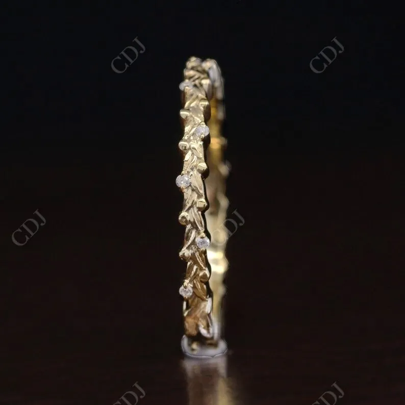 0.064CT Round Natural Diamond Wedding Band