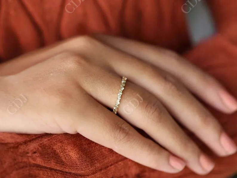 0.064CT Round Natural Diamond Wedding Band