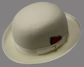 100% Wool Offwhite Derby Hat