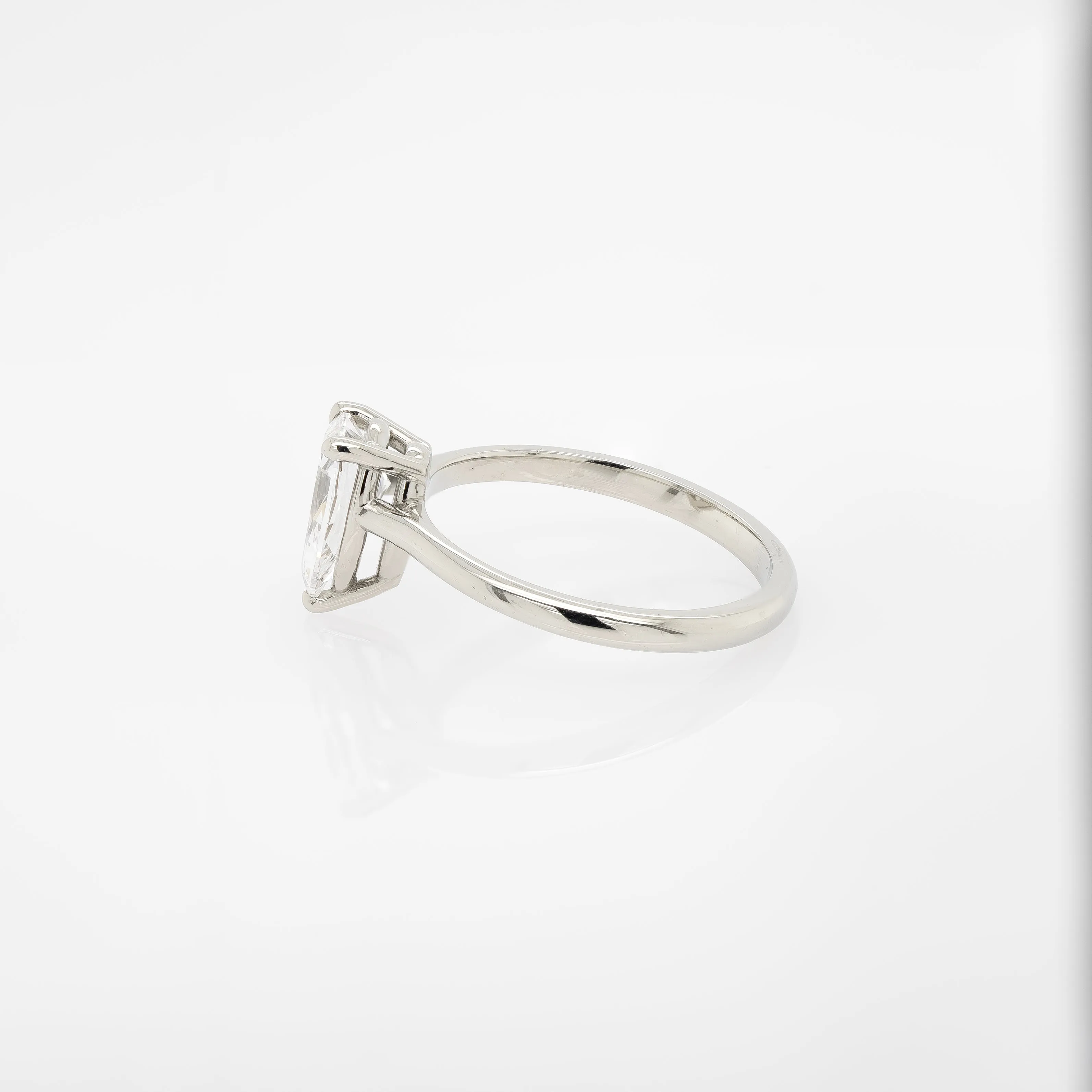1.01ct Pear-Shaped Diamond Solitaire Engagement Ring