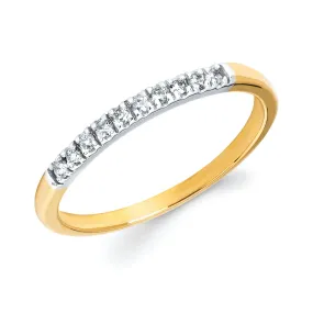 1/10 Ctw. Prong Set Diamond Anniversary Band in 14K Gold