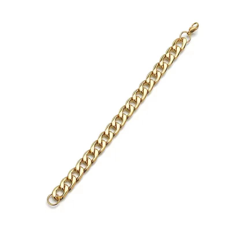 18K Gold-Filled Cuban Chain Bracelet for Men