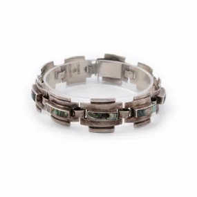 1970's Mexican Abalone Bracelet