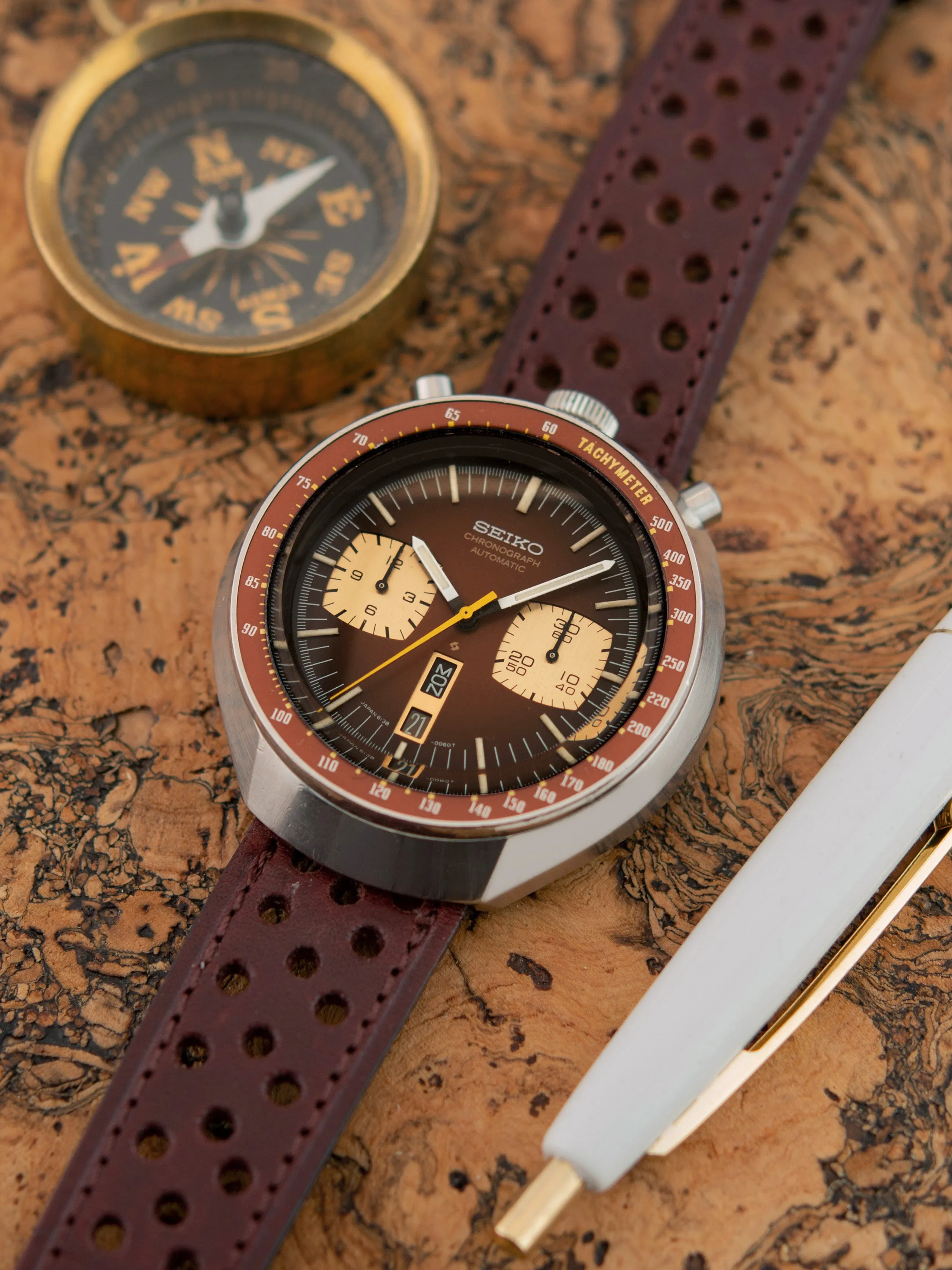 1976 Seiko Automatic Chronograph (Ref. 6138-0049) "Bullhead"