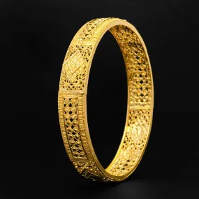 24ct Heavy Gold Plated Pulsos Bangle PGB92-052