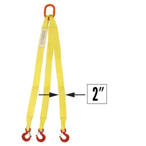 2"x6' (1 ply) Triple Leg Nylon Sling w/ Master Link & Sling Hook