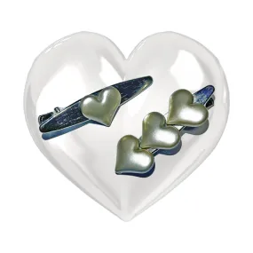 [3AMGANG] Seasonless Heart matt hairpin (2type)