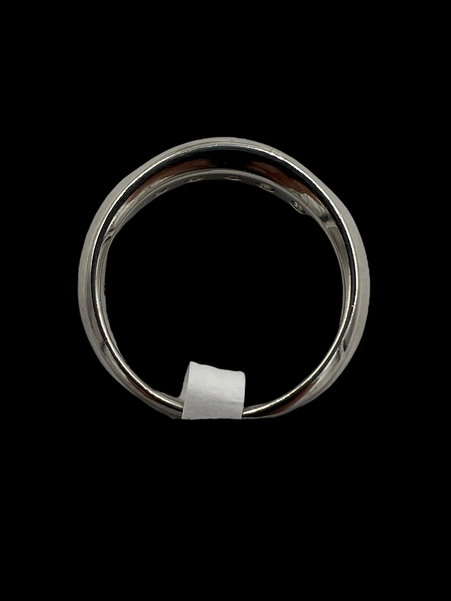 5 Stone Diamond Channel Set Platinum Band Ring Size 6.5