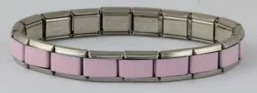 9mm Light Pink Italian Charm Starter Bracelet