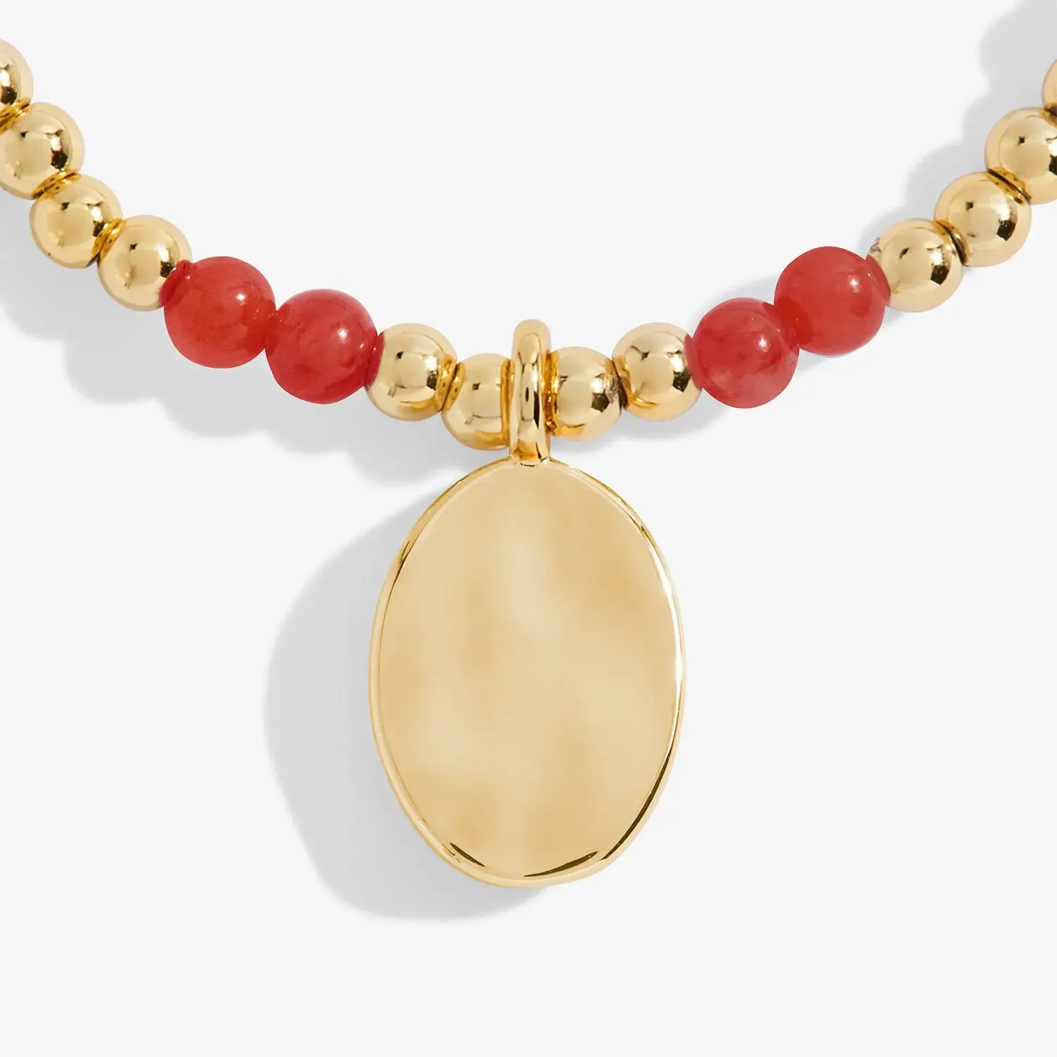 A Little Birthstone January Garnet - Gold