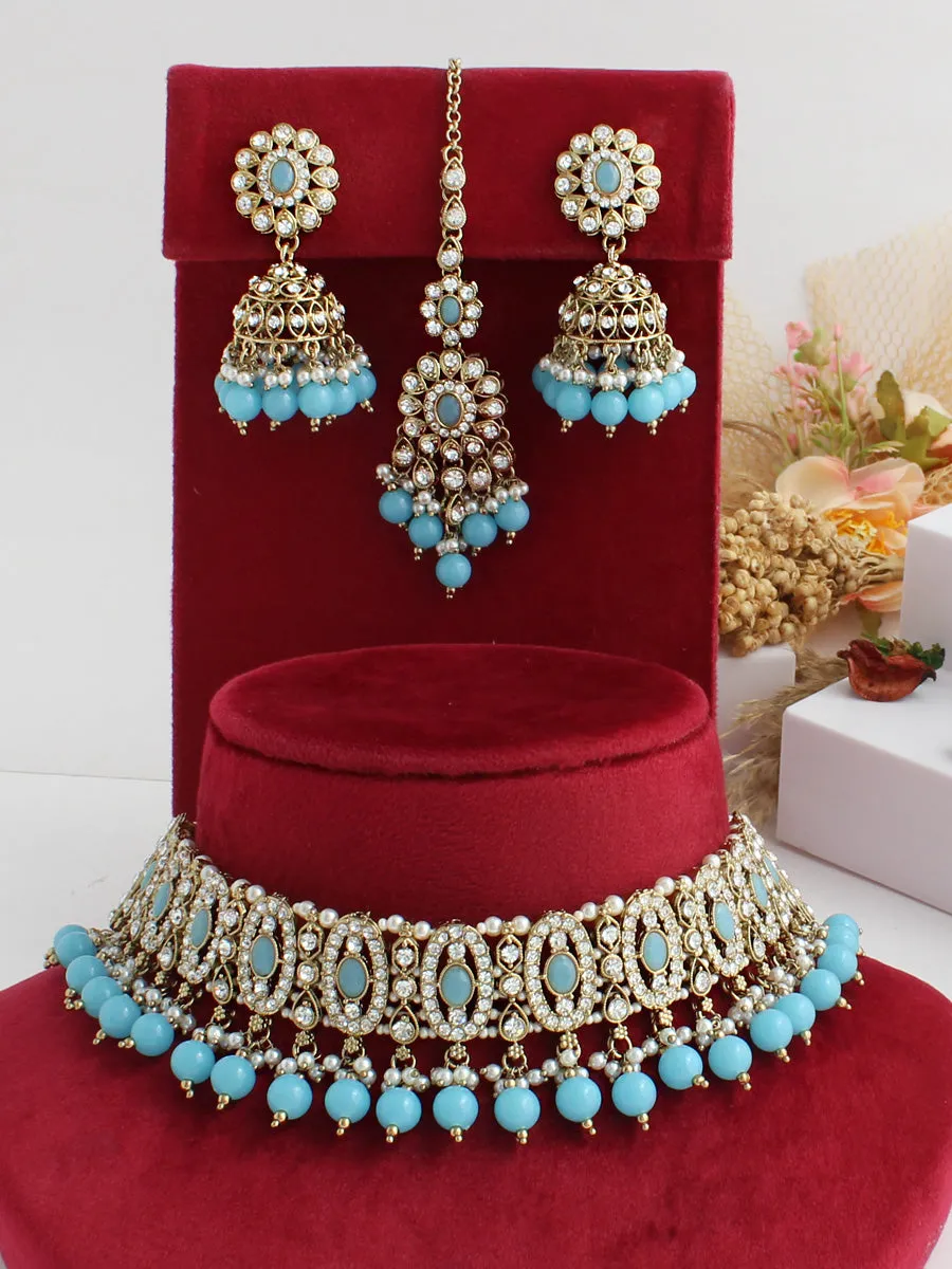 Aasma Choker Necklace Set
