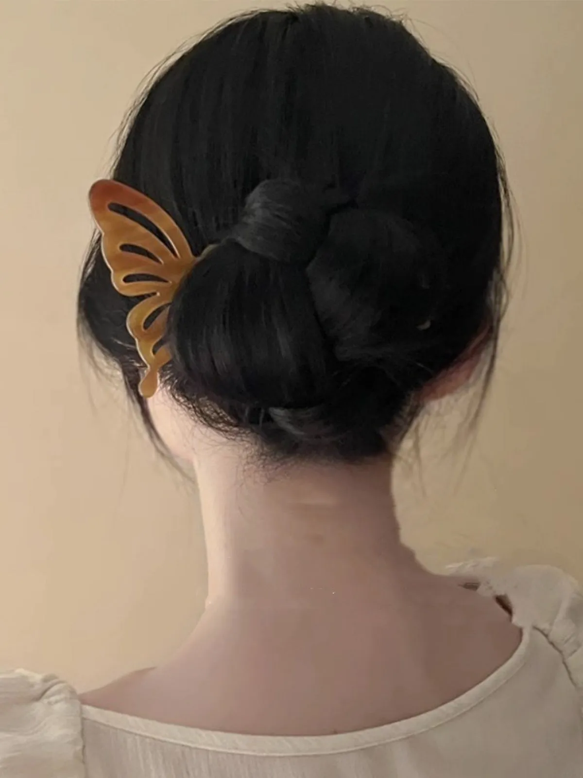 Acetate U-shaped butterfly Hairpin