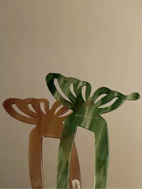 Acetate U-shaped butterfly Hairpin