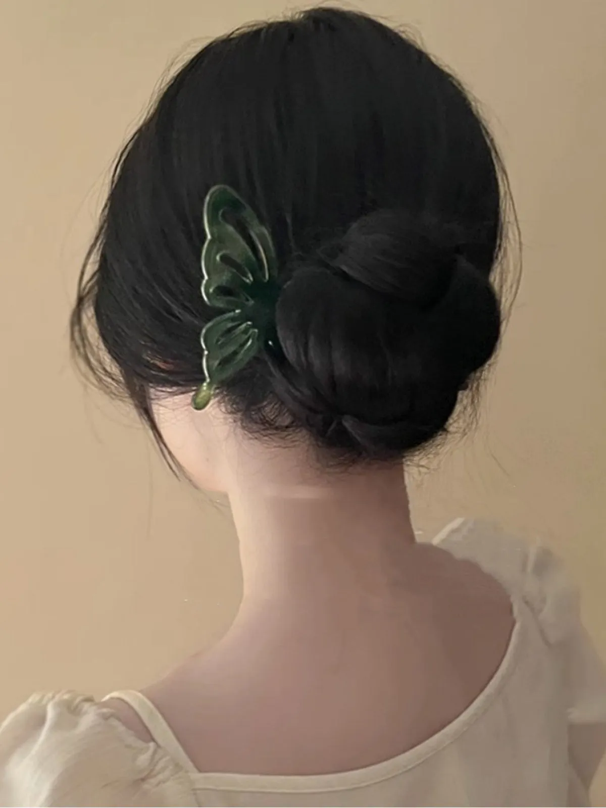 Acetate U-shaped butterfly Hairpin