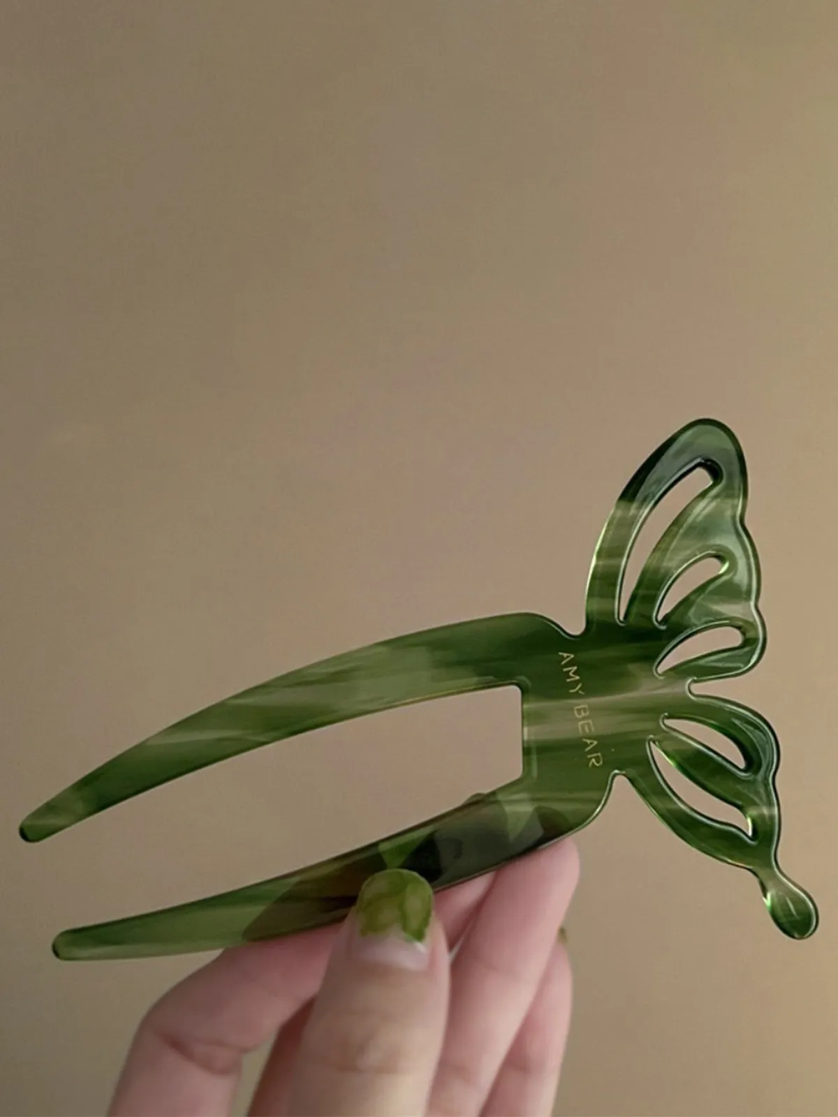 Acetate U-shaped butterfly Hairpin