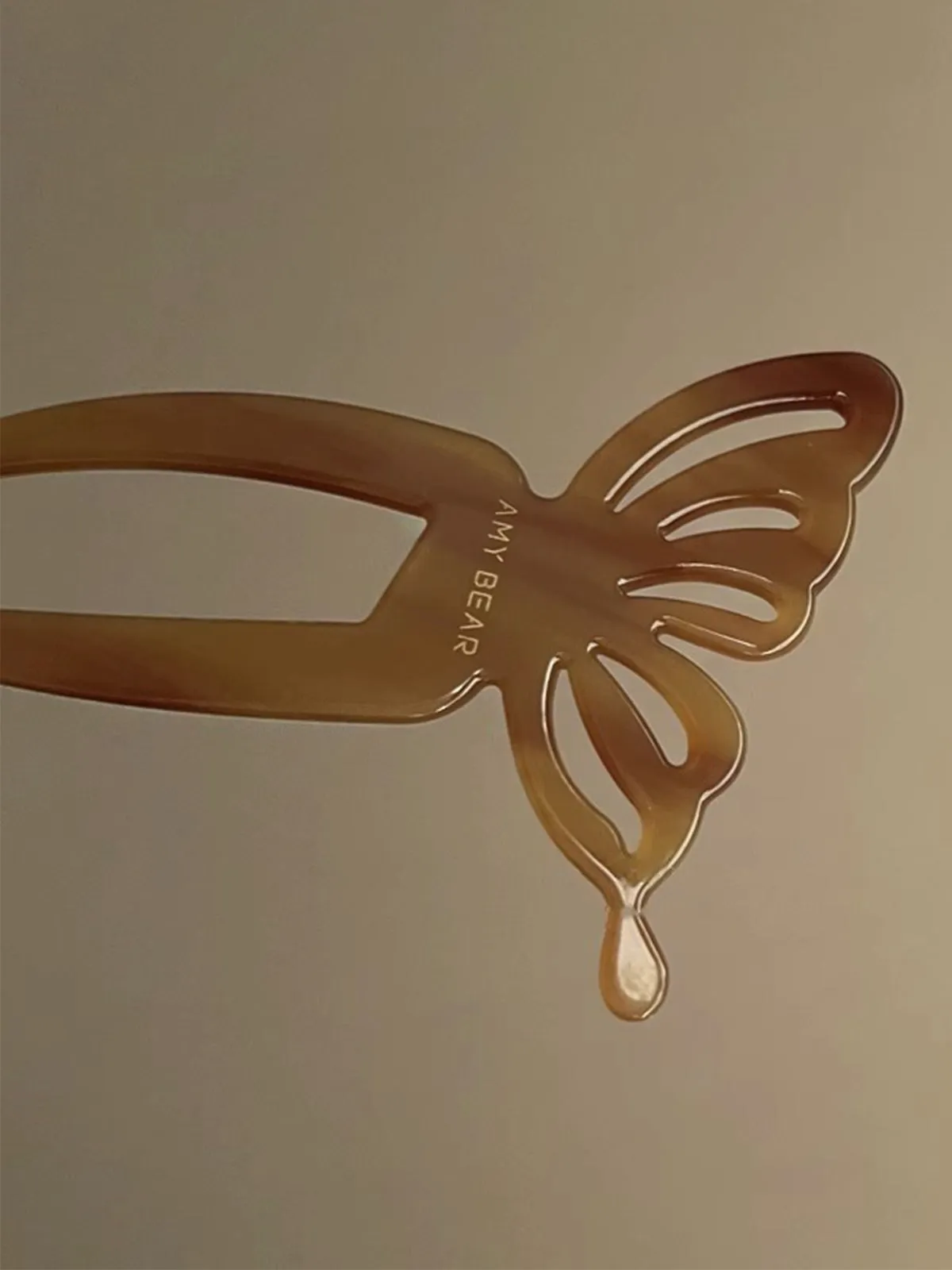 Acetate U-shaped butterfly Hairpin