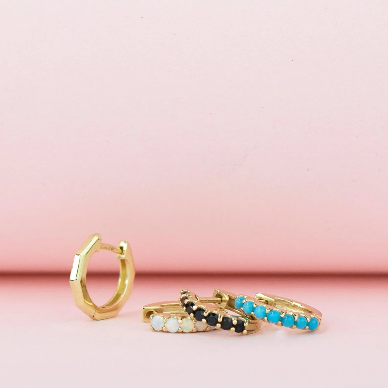 Alli Webb Opal Huggie