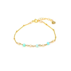 Amazonite & Pearl Bracelet