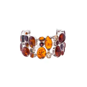 Ambrosia, Amber, Garnet and Citrine Bracelet
