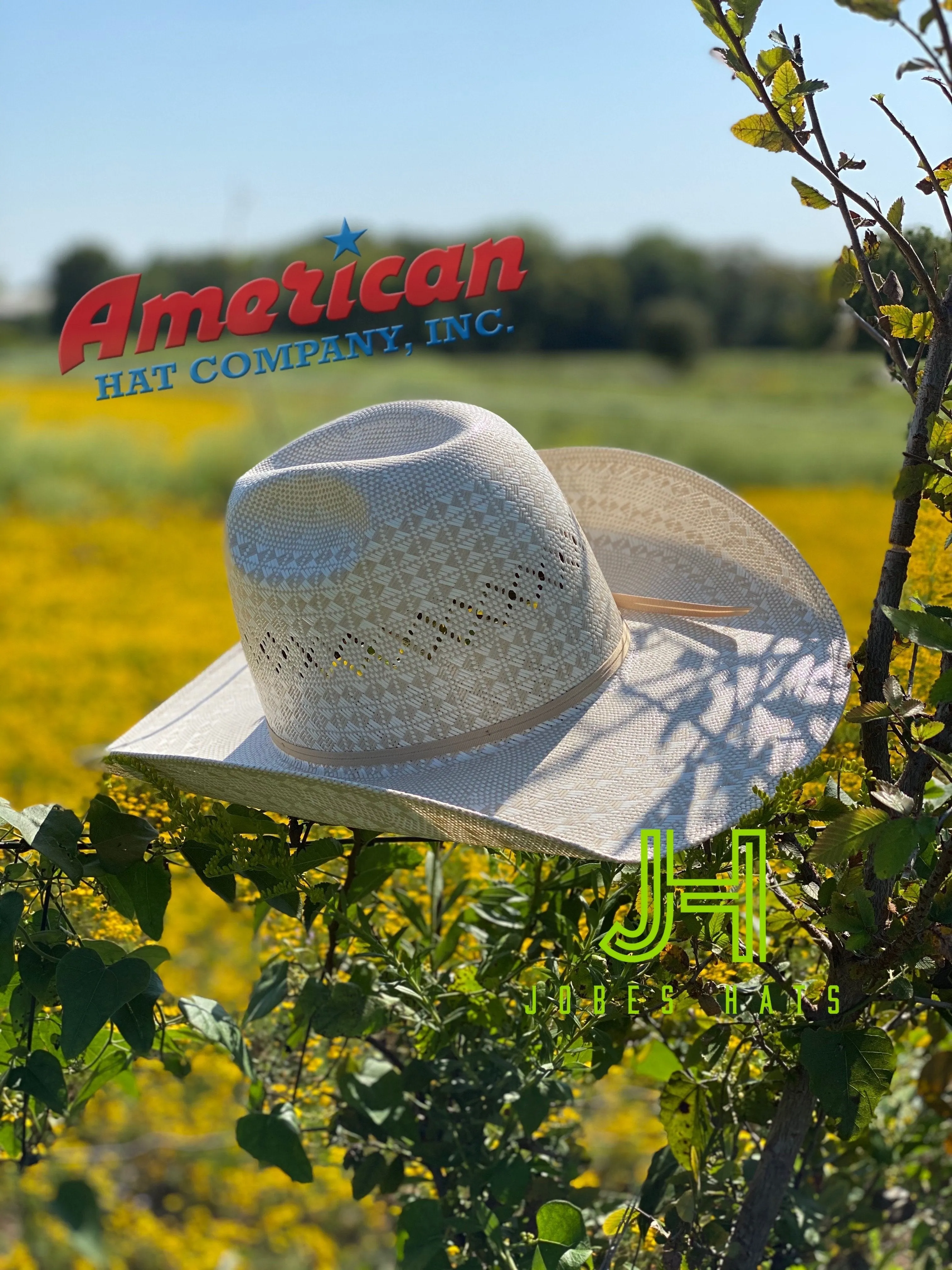 American Hat Co. Straw #6400 R/O 4" 1/4 Brim