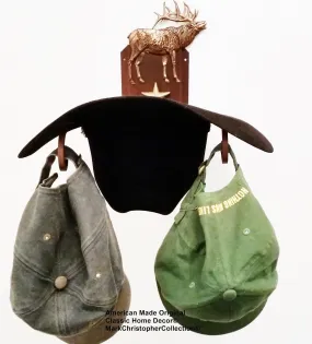 American Made Cowboy Hat Holder Elk CT American Made