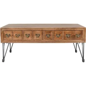 American Vintage Coffee Table - Medium Brown
