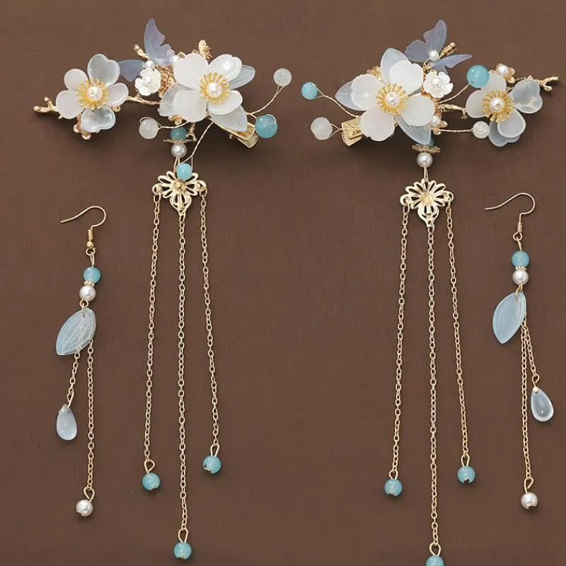 Ancient Style Step Tassel Hairpin Hanfu Forehead Hair Accessories