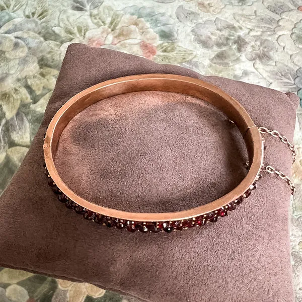 Antique Bohemian Garnet Bracelet