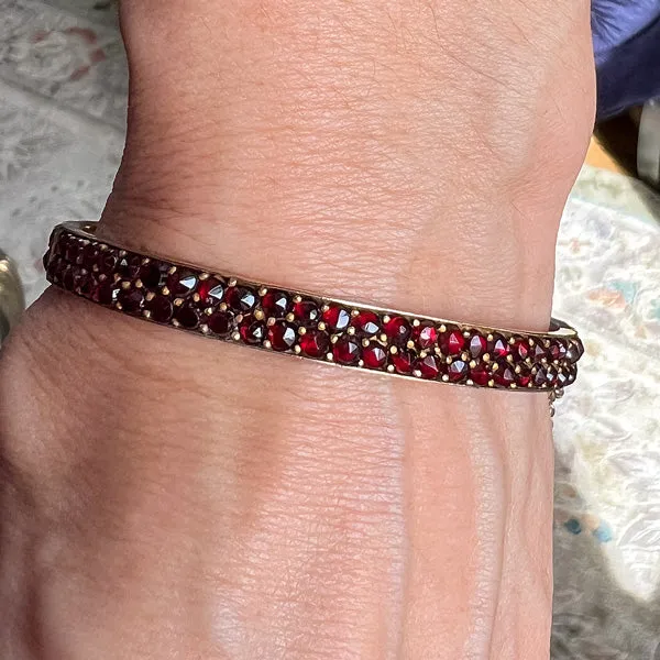 Antique Bohemian Garnet Bracelet