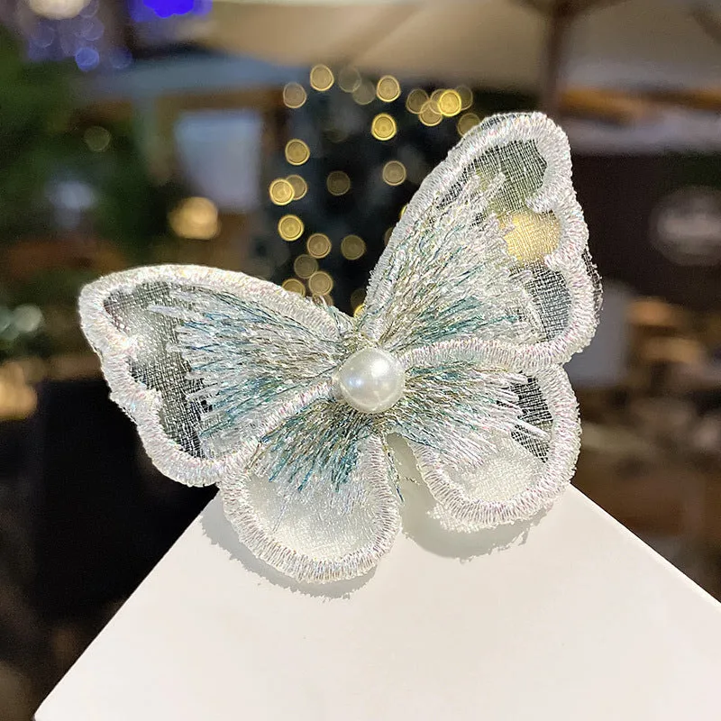 Antique Moving Butterfly Alloy Tassel Gold Women Hairpin