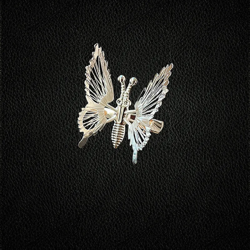 Antique Moving Butterfly Alloy Tassel Gold Women Hairpin