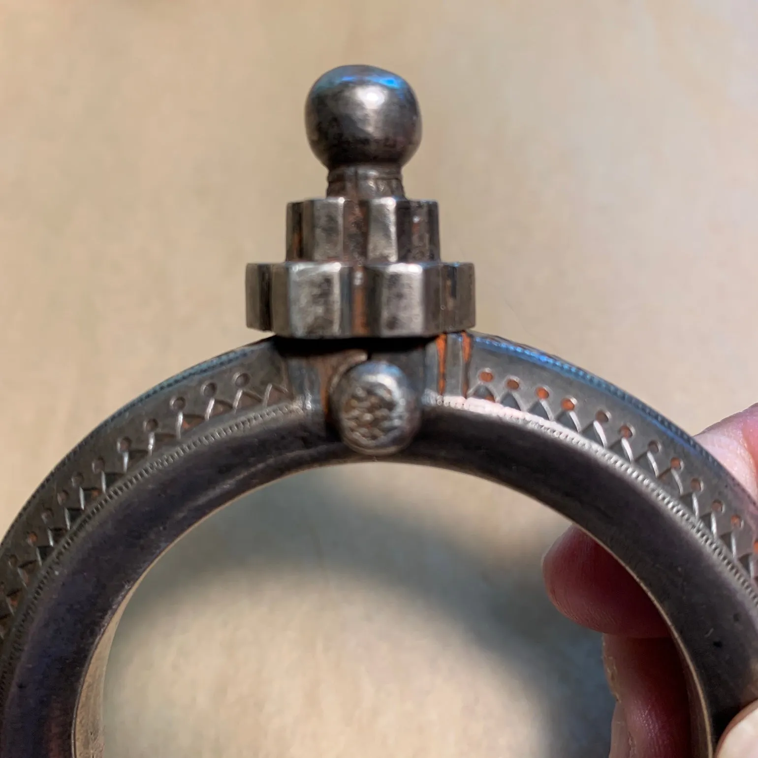 Antique Silver Bangle India