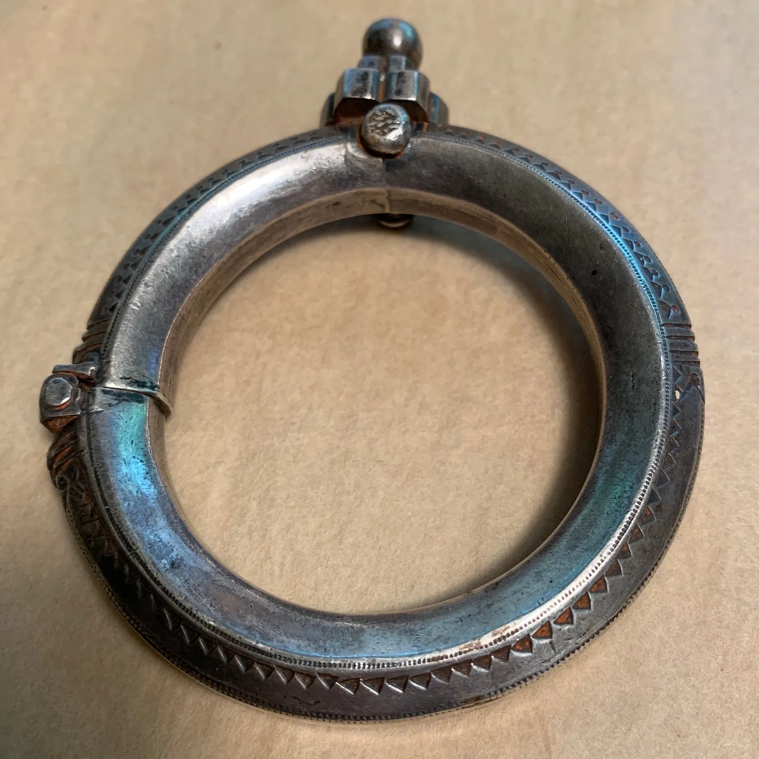 Antique Silver Bangle India