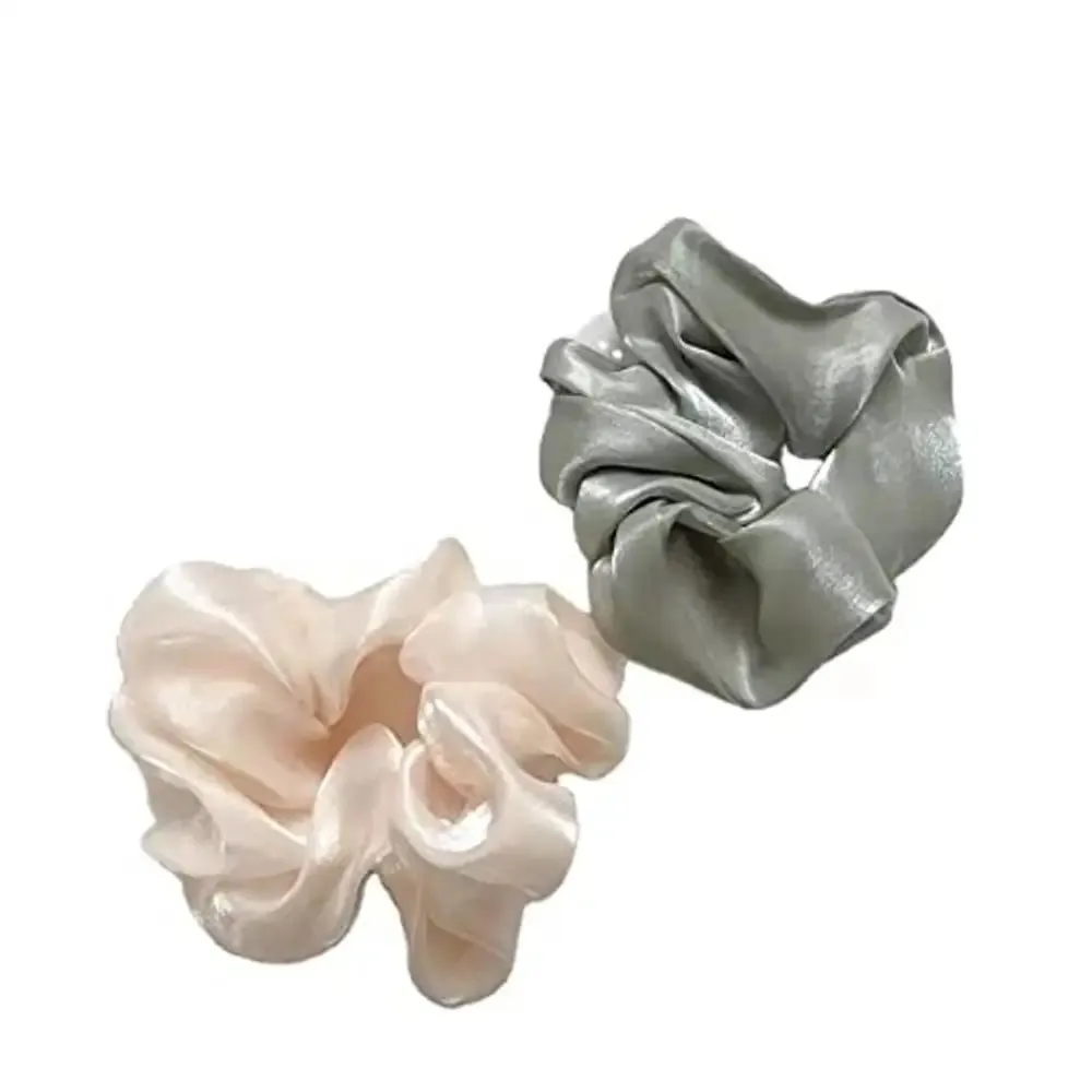 APSAMBR- 6PCS Bargain Promotion Sale Female Hair Accessories Satin Elegant Elastic Hair Rope Women Headdress Hair Rings