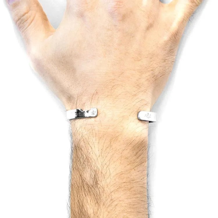 AXTON ANCHOR CUTOUT WAYFARER SILVER BANGLE