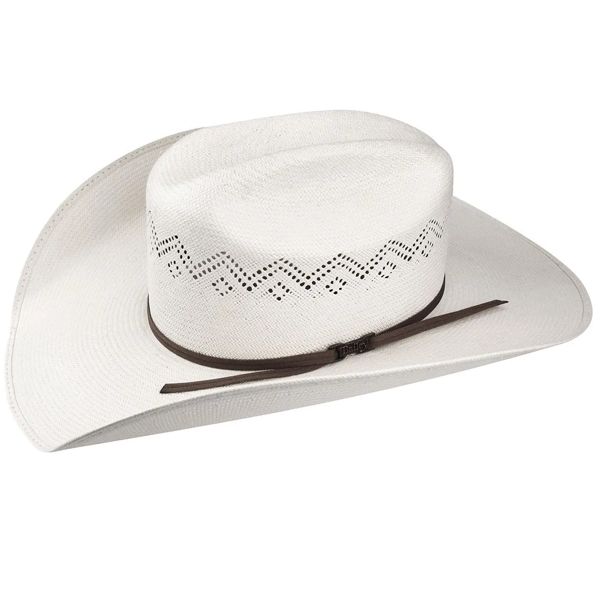 Bailey Western Indio 15X Straw Cowboy Hat, Ivory