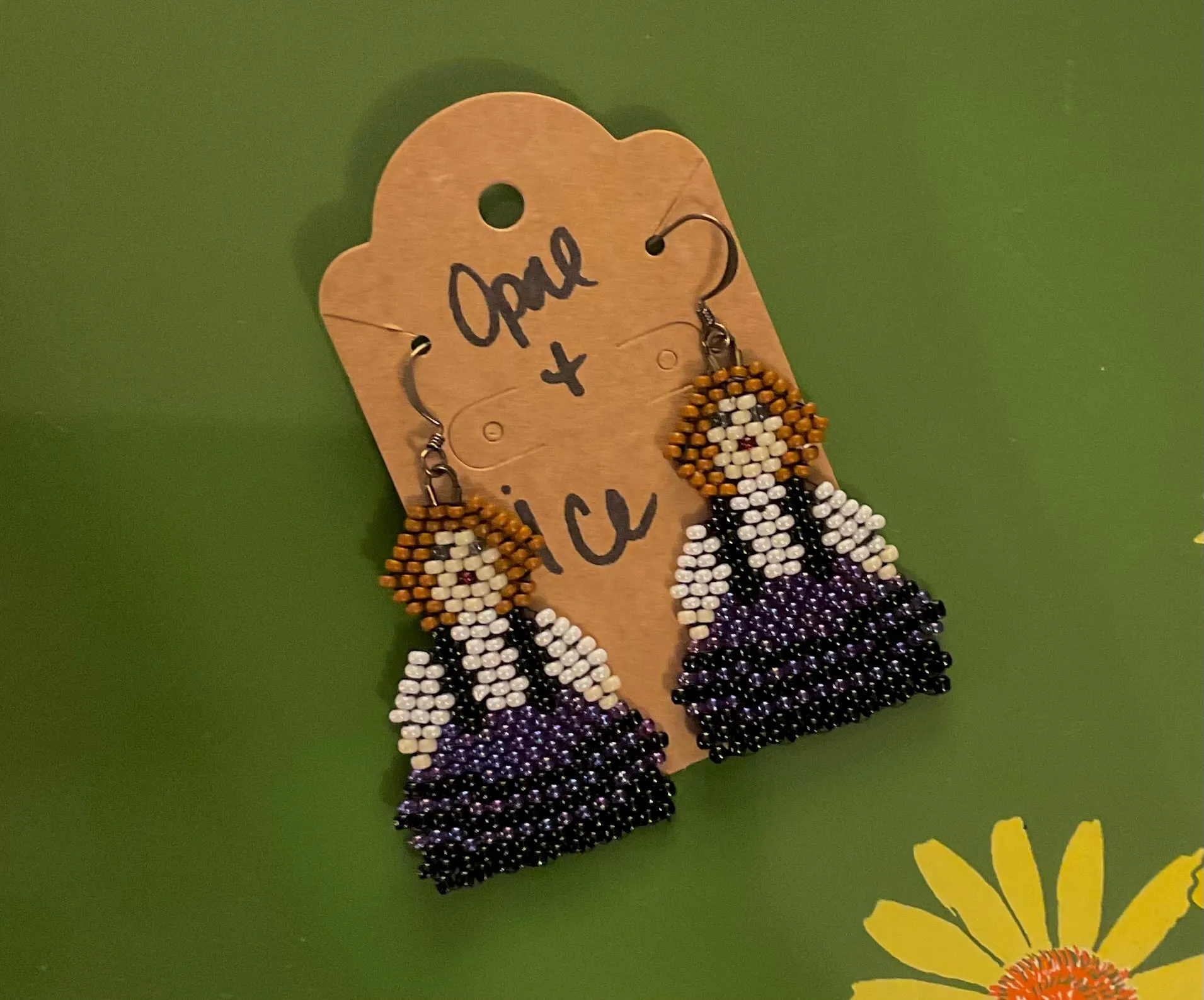 Beaded Angel Earrings