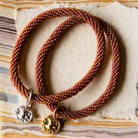 Beaded Bangle   Sparrow Charm