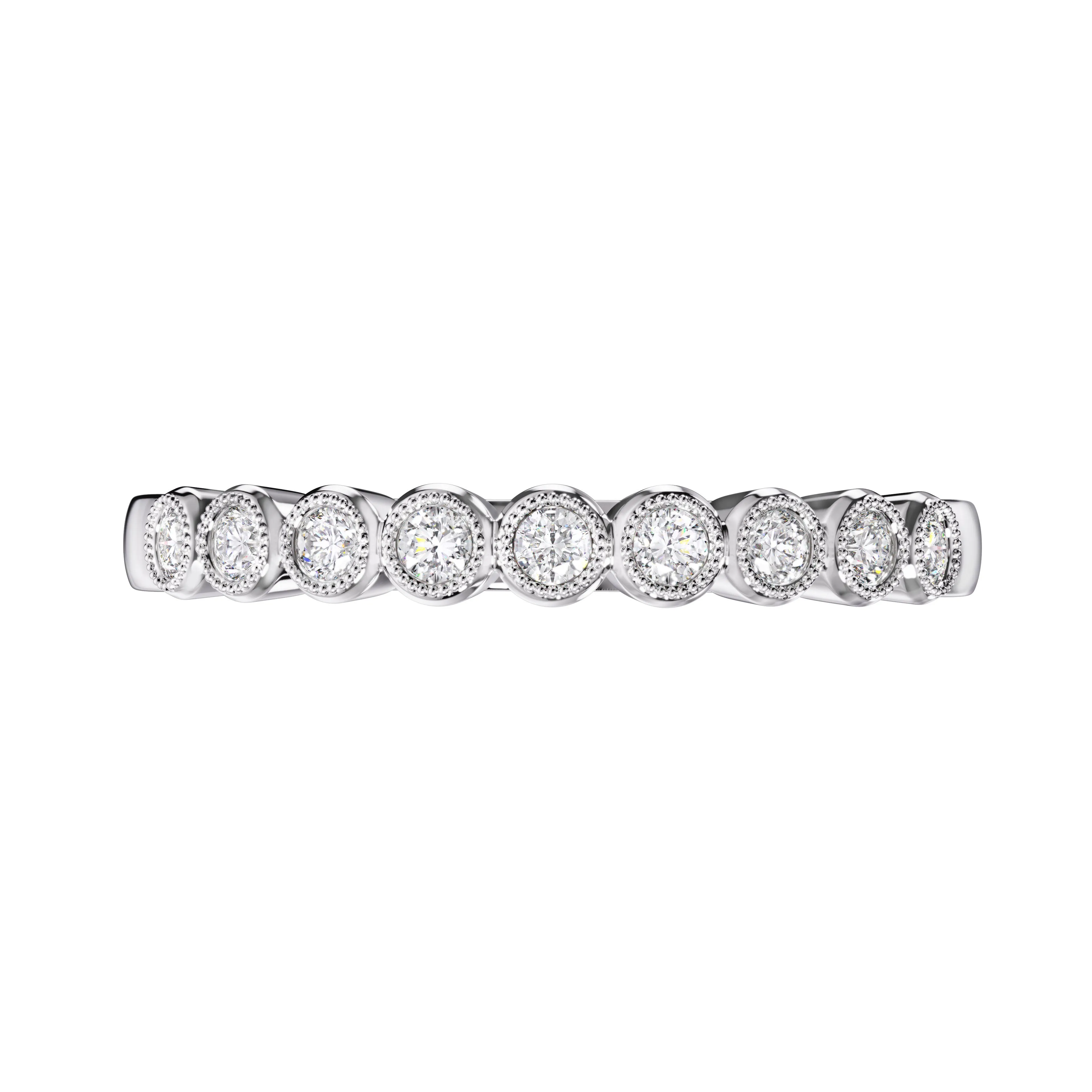 Bezel Set Diamond Band