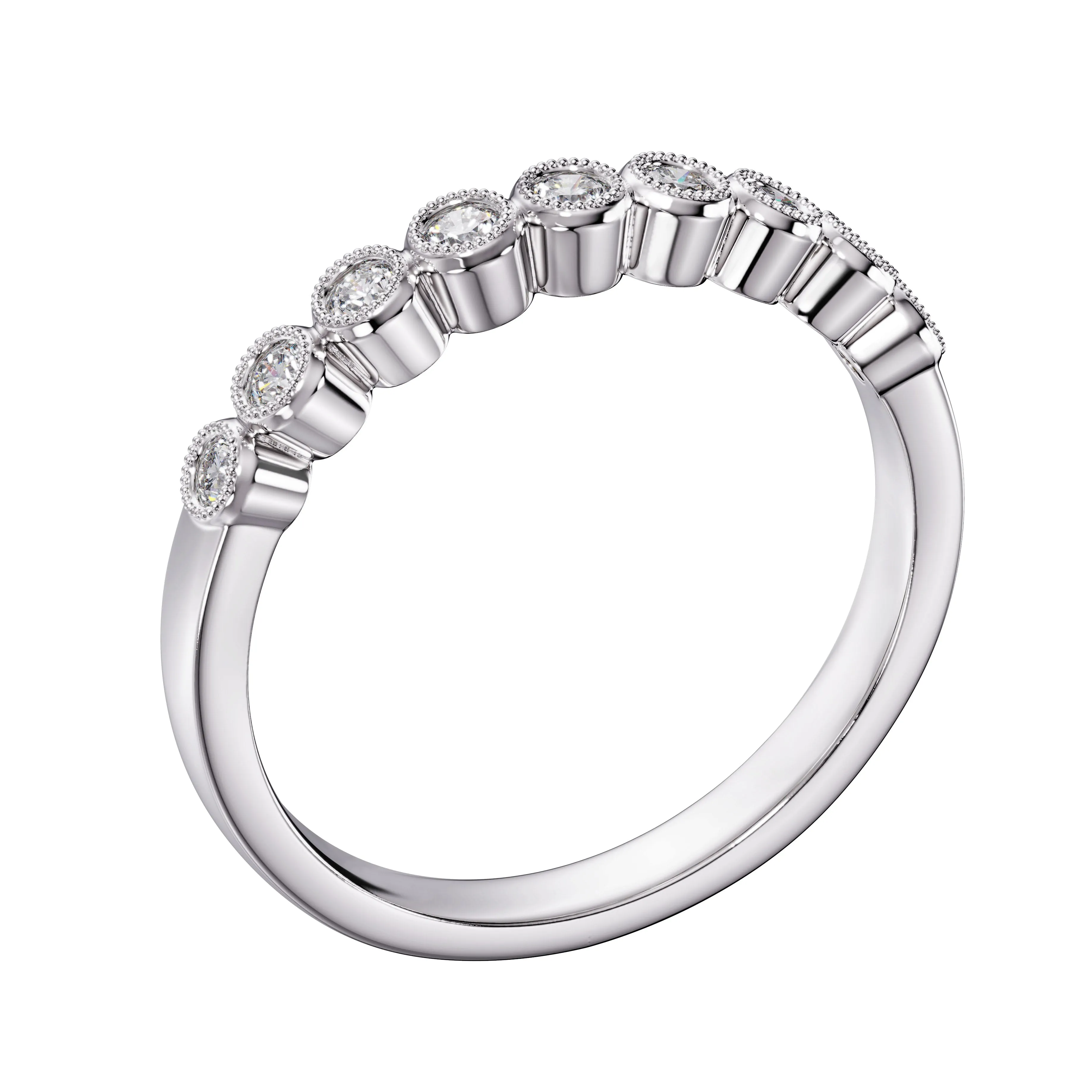 Bezel Set Diamond Band