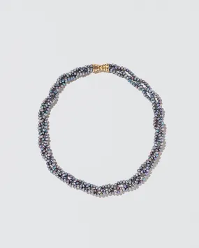 Braided Seed Pearl Choker Necklace