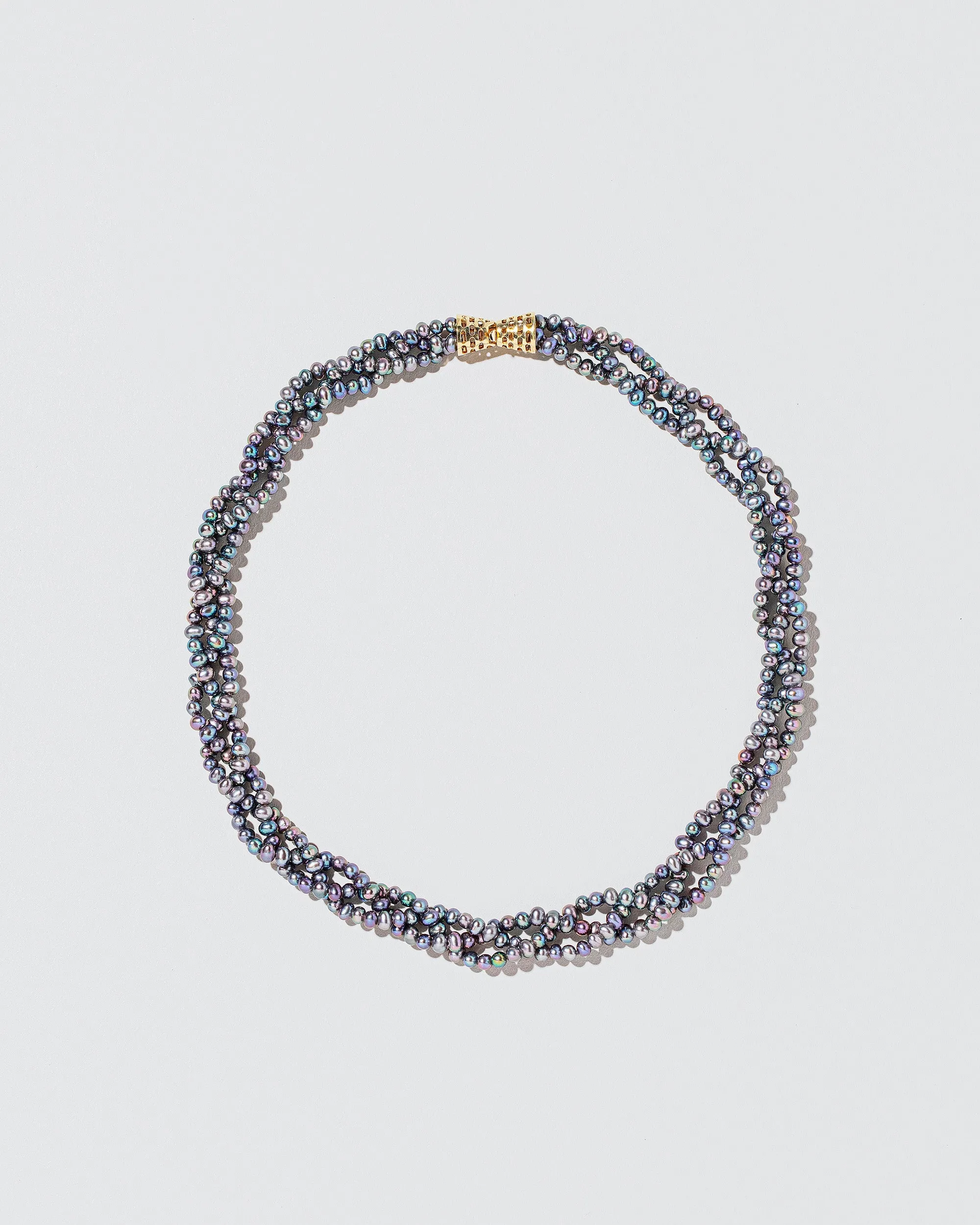 Braided Seed Pearl Choker Necklace