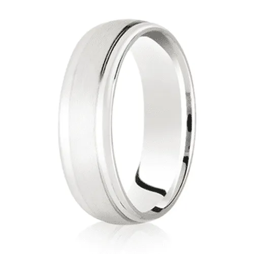 Brushed Centre diamond cut edged