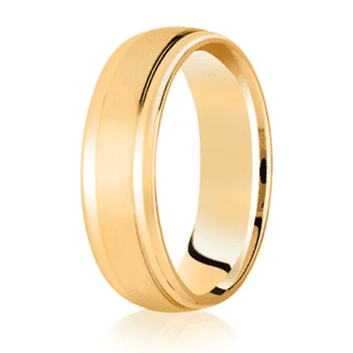 Brushed Centre diamond cut edged