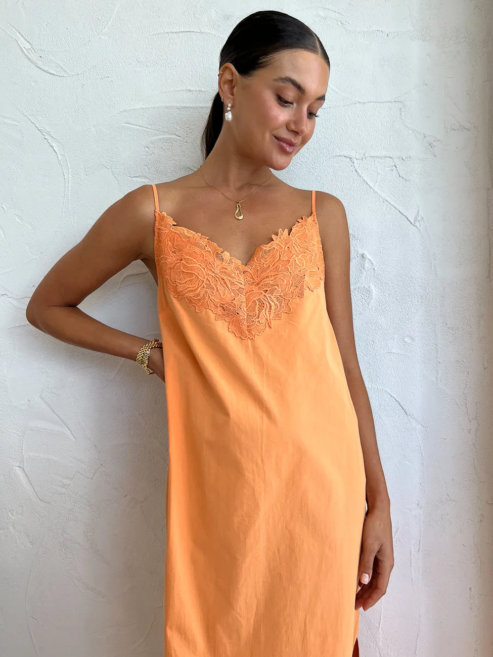Camilla and Marc Sable Midi Dress in Persimmon