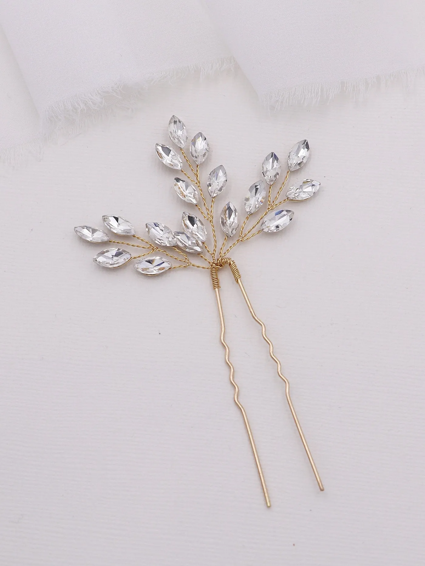Candace Crystal Hairpin Set of 2