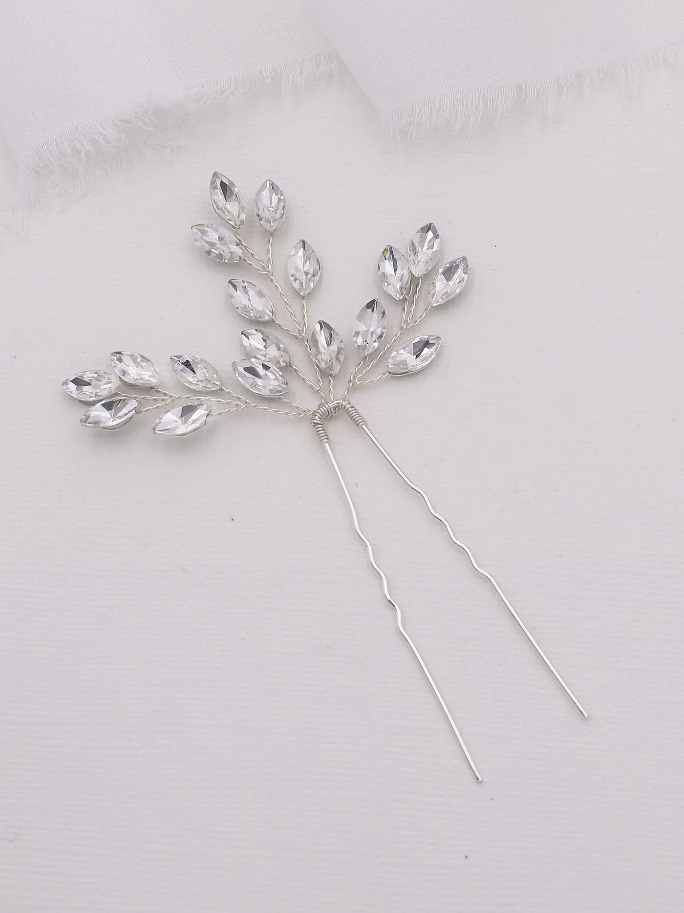 Candace Crystal Hairpin Set of 2