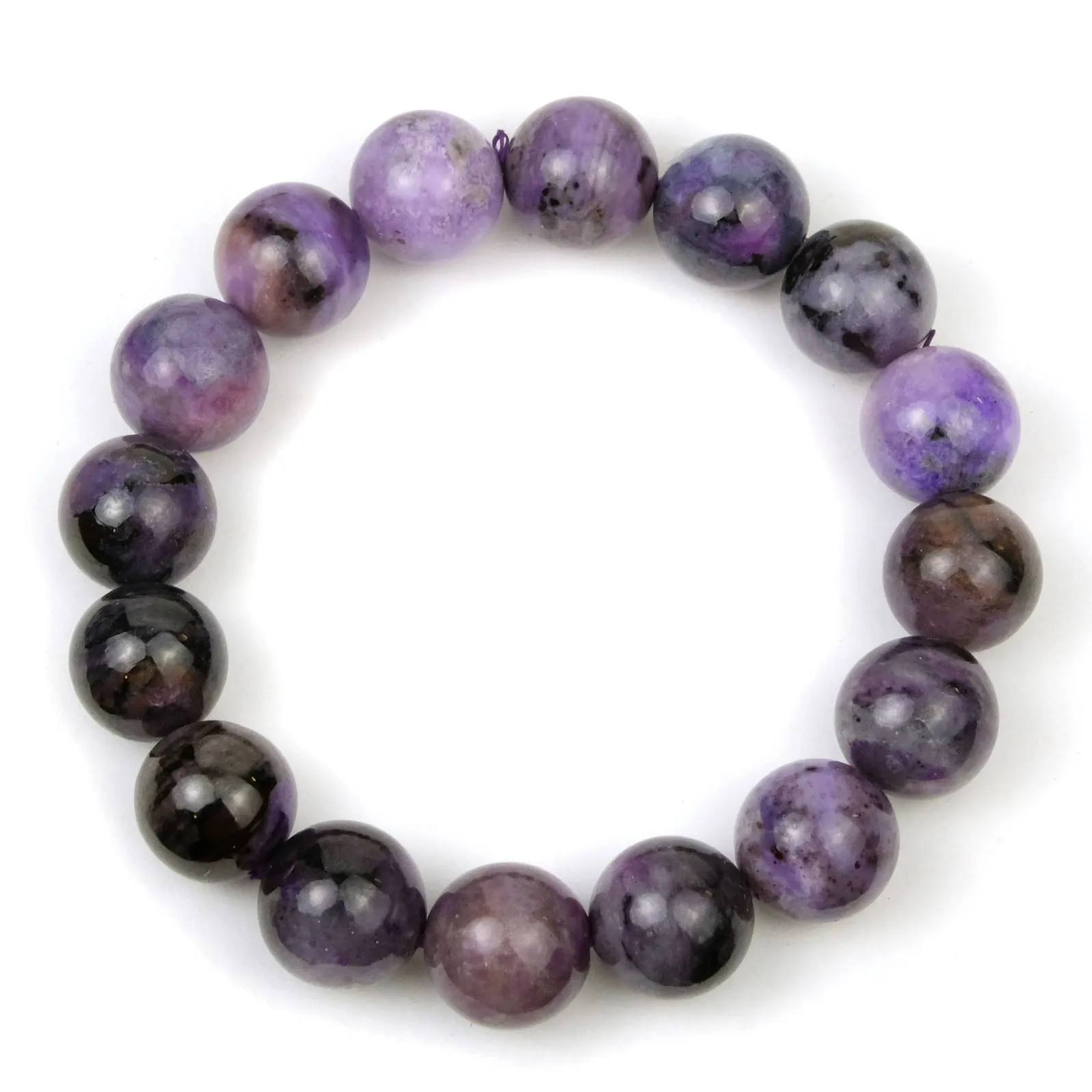 Charoite Stretch Bracelet 12mm