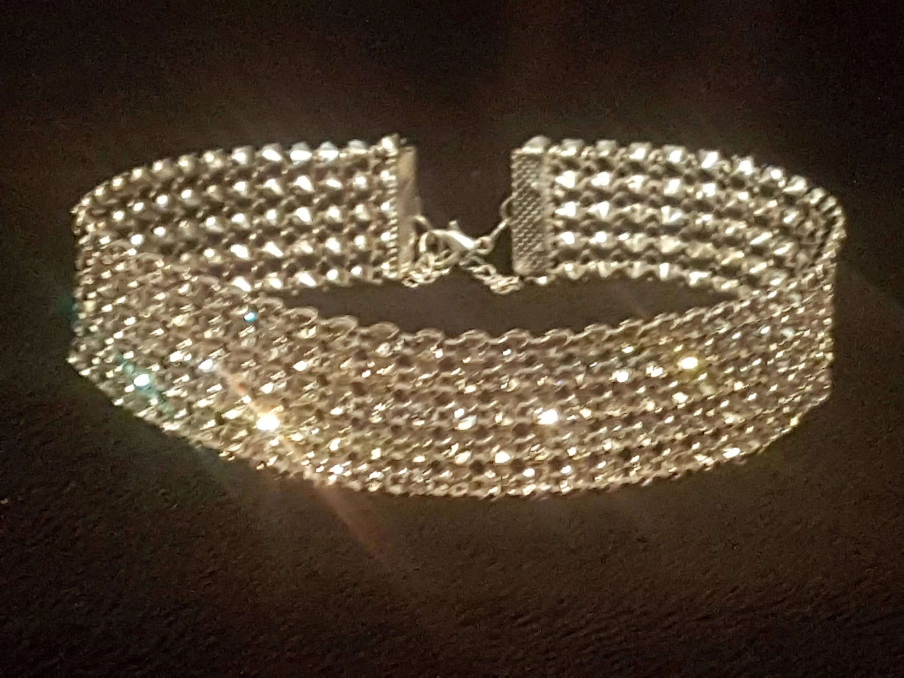CHOKER NECKLACE Rhinestone Crystal by Crystal wedding uk