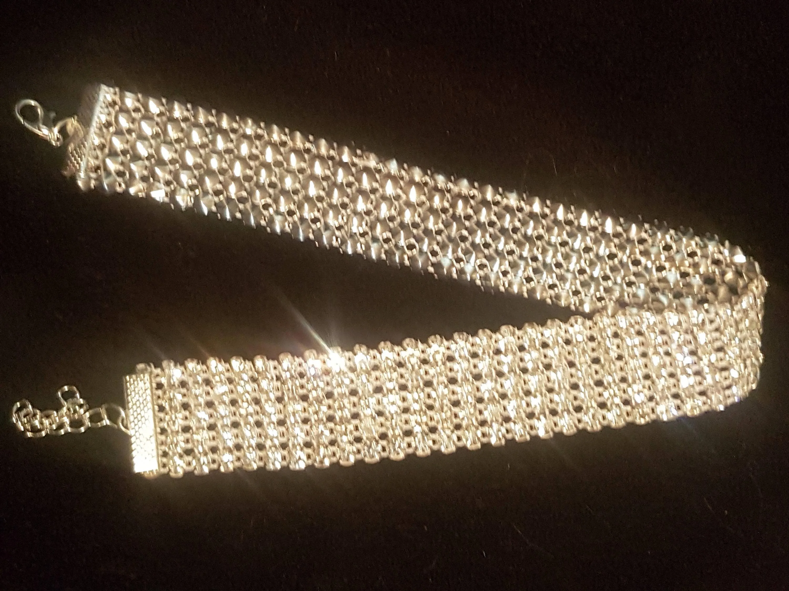 CHOKER NECKLACE Rhinestone Crystal by Crystal wedding uk